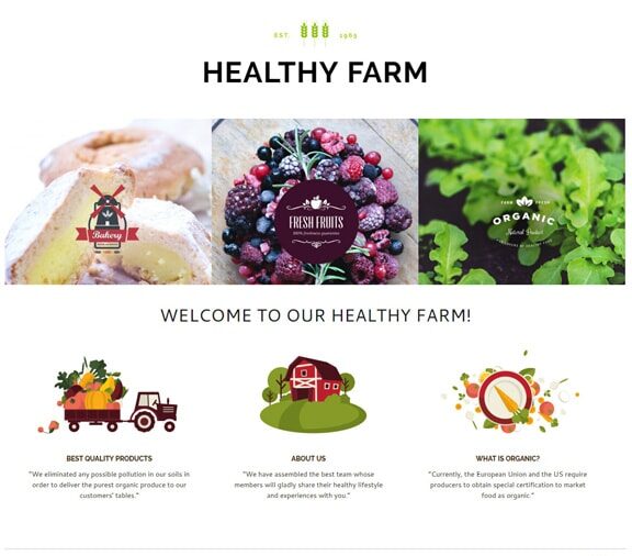 Web Design Service for Agriculture
