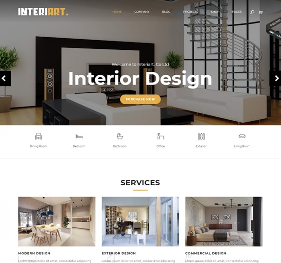 interior web design service